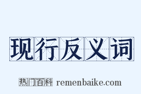现行反义词是什么意思的图片